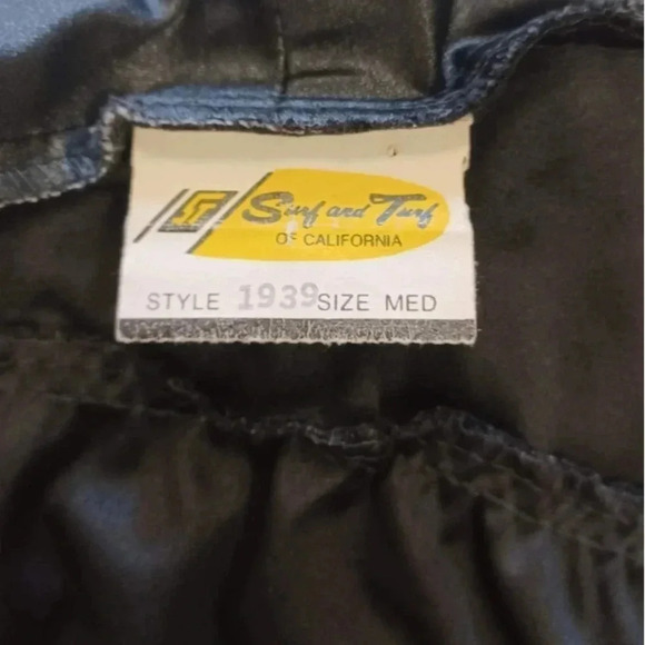 Surf And Turf Of California Vintage Long Sleeve Black Blouse Top  Size Medium - Picture 8 of 9